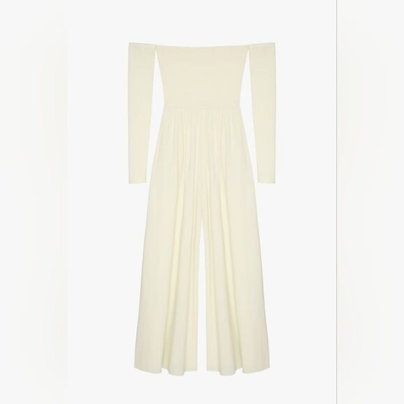 ZARA STUDIO LIMITED EDITION OFF-THE-SHOULDER JUMPSUIT - Picture 10 of 17